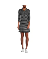 Lands' End Women's Active 3/4 Sleeve Polo Dress