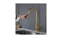 Slickblue Kitchen Faucet with Pull-Out Spray for Versatile Functionality and Effortless Cleaning