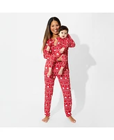 Bellabu Bear Baby Unisex Polar Isle Red Convertible Footie