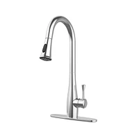 Lovmor Modern High Arc Kitchen Faucet with Sprayer, Chrome