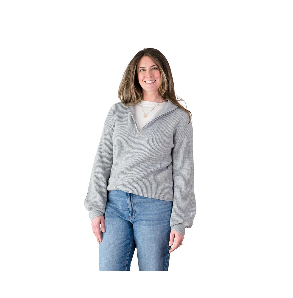 Amalli Talli Women's Evelyn Tall Quarter Zip Sweater