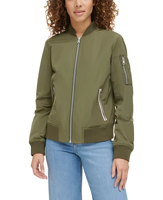 Levi's Women's Lightweight Zip-Detail Bomber Jacket