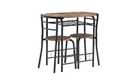 Slickblue Couples Breakfast Table with Curved Back Design Perfect for Cozy Dining