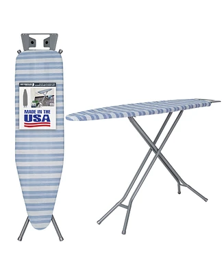 Seymour Home Products Adjustable Height, 4 Leg Ironing Board with Mesh Top and Iron Rest