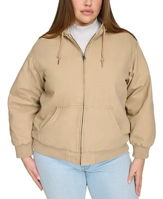 Levi's Plus Quilted Lined Zip-Front Bomber Jacket