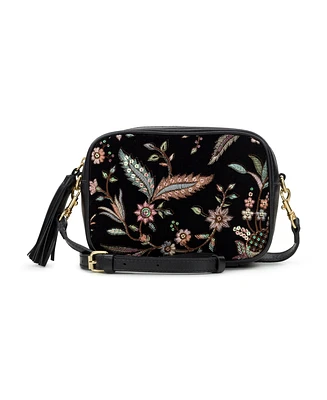 Patricia Nash Velvet Jacquard Josie Crossbody Bag