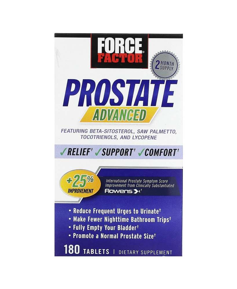 Force Factor Prostate Advanced, Health Supplement for Men for Reducing Nighttime Bathroom