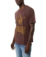 True Religion Men's Crackle Short Sleeve Crewneck Graphic T-Shirt