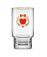 JoyJolt Disney Princess Iconic Tall Drinking Glasses, Set of 6
