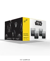 JoyJolt Star Wars Dark Side Short Drinking Glasses, Set of 4