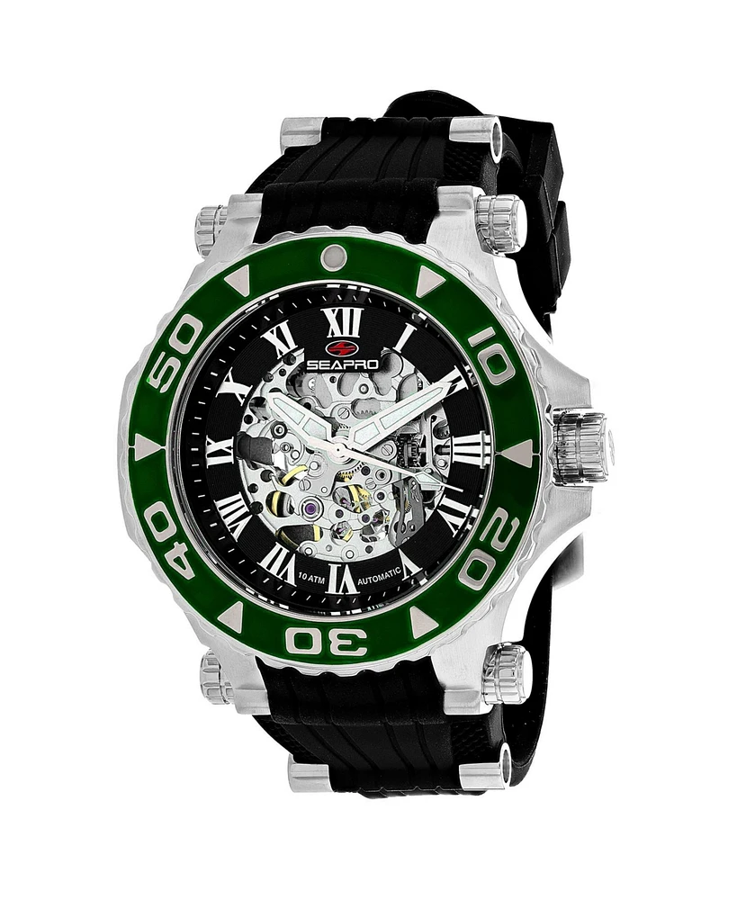 Seapro Men's Seaway Black Dial Watch