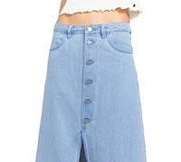 Volcom Juniors' Chill Trap Cotton Denim Skirt