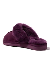 Dearfoams Fireside By Women's Sydney Genuine Shearling Scuff Slipper