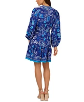 Adrianna by Adrianna Papell Women's Floral-Print Button-Front Dress