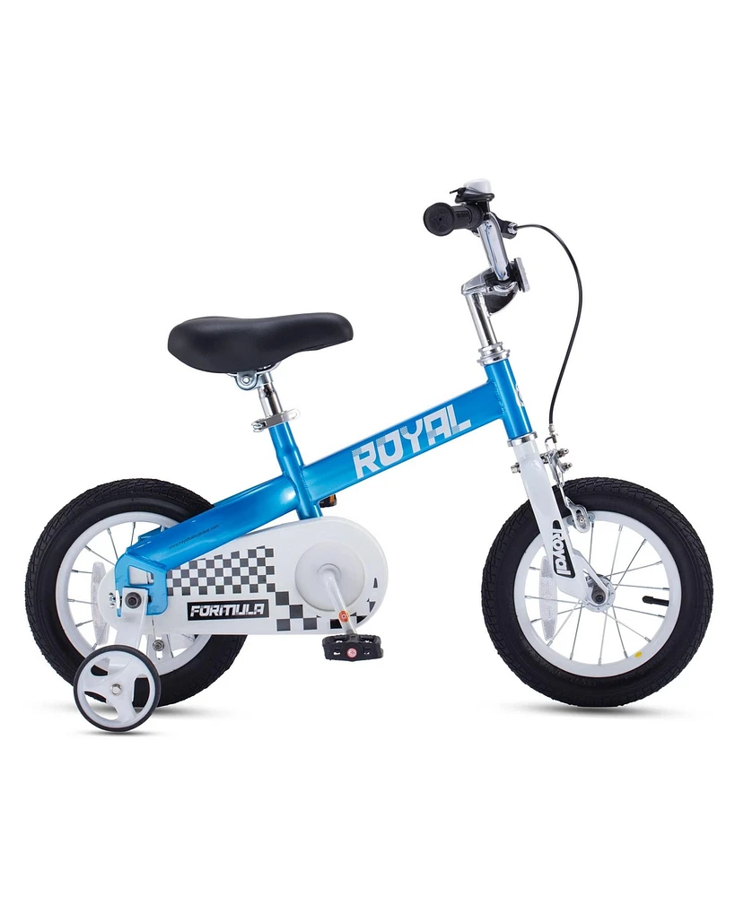 RoyalBaby Formula Inch Kids Bike with Training Wheels & Coaster Brake