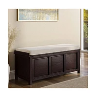John Louis Home Solid Wood Open Top Storage Bench