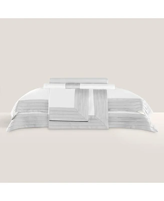 Togas Eden white/grey Duvet cover King white/grey
