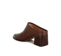 Rag & Co Bottani Genuine Leather Slip-On Mules