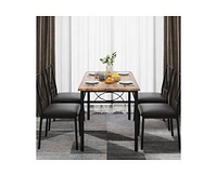 gaomon Dining Table Set for 4, Dining Room Table Set for 4, Dining Table and Chairs Set for 4, Dining Table with 4 Chairs, 4 Piece Dining Table Set