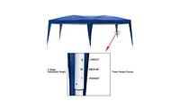 Slickblue Blue Waterproof Folding Tent with Two Windows - Durable Outdoor Shelter