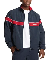 Guess Jeans Men's Long Sleeve Mock Neck Windbreaker Jacket