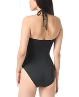 Vince Camuto Women's V-Wire Cut-Out One Piece Swimsuit