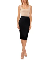 Vince Camuto Women's Textured Pull-On Midi Skirt