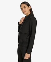 Calvin Klein Women's Zip-Front Bomber Jacket