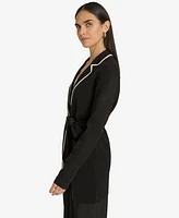 Calvin Klein Women's Tie Waist Sweater Blazer