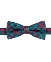 Tommy Hilfiger Boys Madison Grid Check Pre-Tied Bow Tie