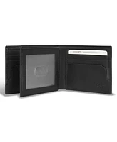 Champs Men's Iconic Collection Leather Center Wing Wallet