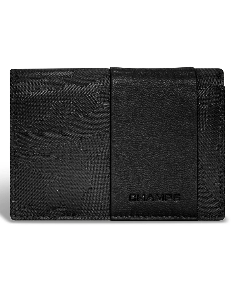 Champs Men's Camo Collection Leather Cardholder