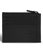 Champs Men's Onyx Collection Leather Zip Card Case