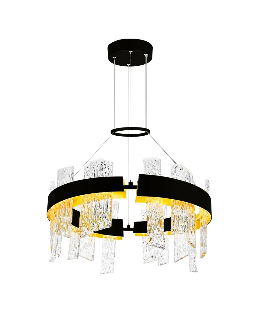 Cwi Lighting 14" Metal Guadiana Led Chandelier