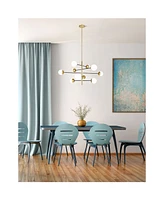 Cwi Lighting 18" Metal Compass 10 Light Chandelier
