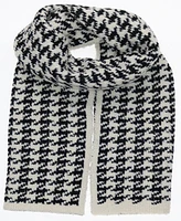 Fraas Houndstooth Knit Scarf