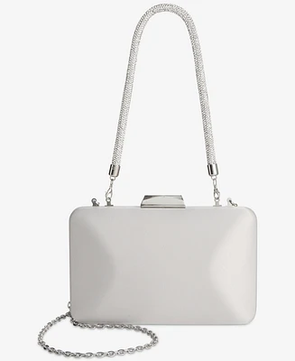 I.n.c. International Concepts Crystal Top Handle Mini Satin Frame Bag, Exclusively at Macy's