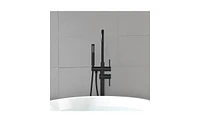 Slickblue Freestanding Bathtub Faucet - High Flow Tub Filler with Handheld Shower and Swivel Spout