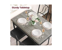 gaomon Dining Table Set for with Cushion Chairs, Piece Kitchen Table and Upholstered Chairs Rectangular