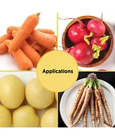 Cornssil Kproduct4u K-cornssil Potato & Vegetable Peeling Pla Scrubber, Yellow, 4 pcs