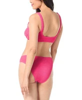Vince Camuto Womens Textured O Ring Bikini Top Bottoms