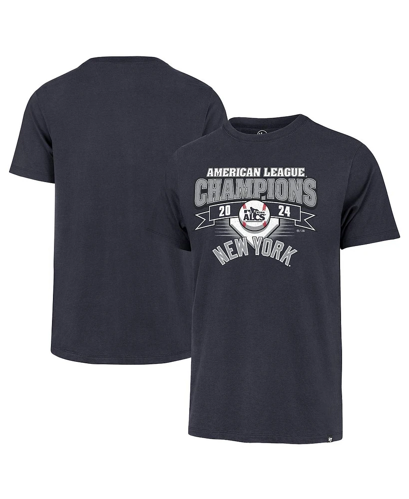 '47 Brand Men's Navy New York Yankees 2024 American League Champions Franklin T-shirt