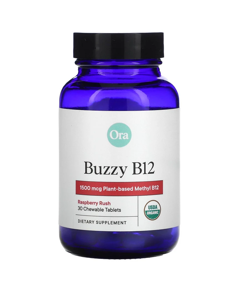 Ora Buzzy B12 Raspberry Rush 1 500 mcg