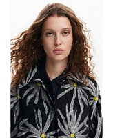 Desigual Women's Daisy print coat