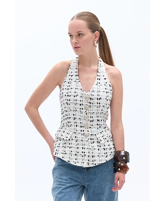 Nocturne Women's Tweed Vest