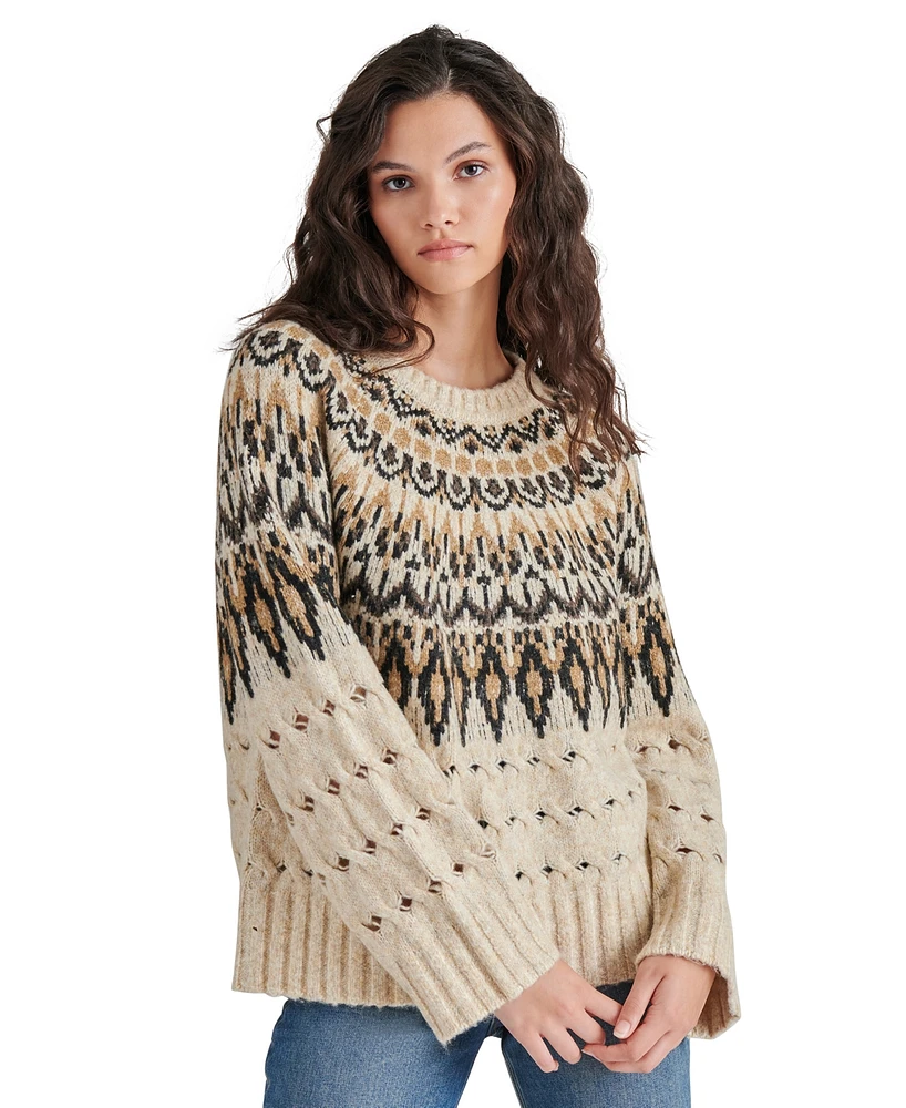 Steve Madden Women's Suzette Fair Isle Sweater