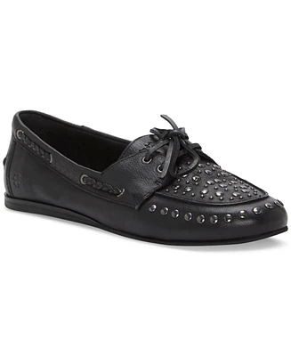 Lucky Brand Women's Timini Studded Moccasin Boat Shoe Loafers