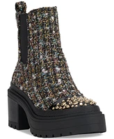 Jessica Simpson Women's Jymmie Embellished Chelsea Lug Sole Booties