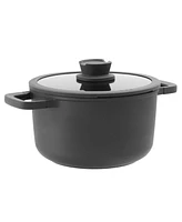 BergHOFF Leo Stone+ Nonstick Ceramic 10" Stock Pot with Lid Recycled, 5.9qt