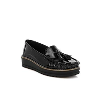 London Rag Strelka Tassel Detail Flatform Loafers